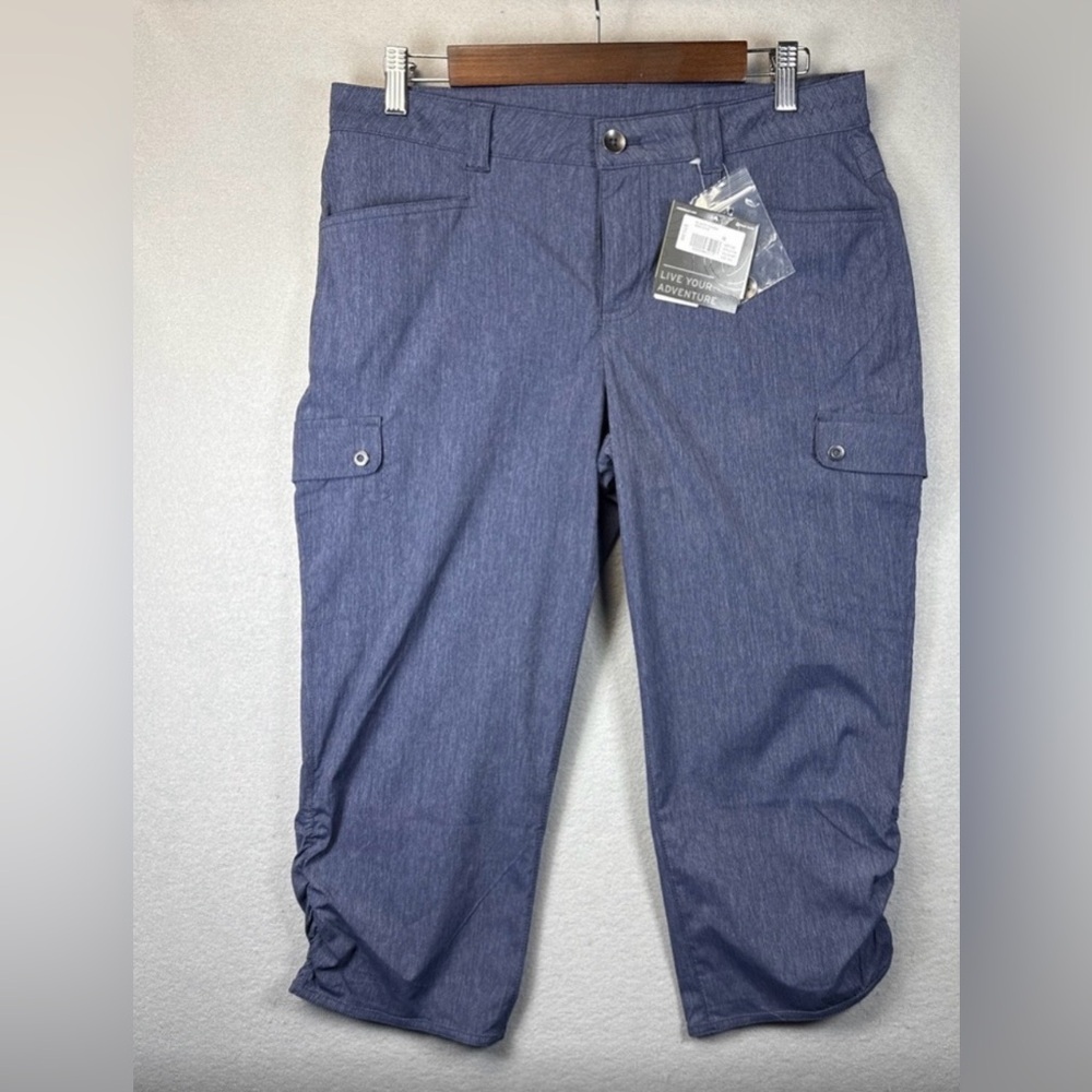 Size 10 - NWT - Eddie Bauer Horizon Capri - Denim Blue color